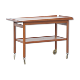 Danish teak serving trolley