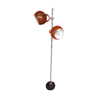 Herda chrome floor lamp with adjustable eyeball lights