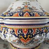 Tureen and its earthenware support from Desvres Geo Martel