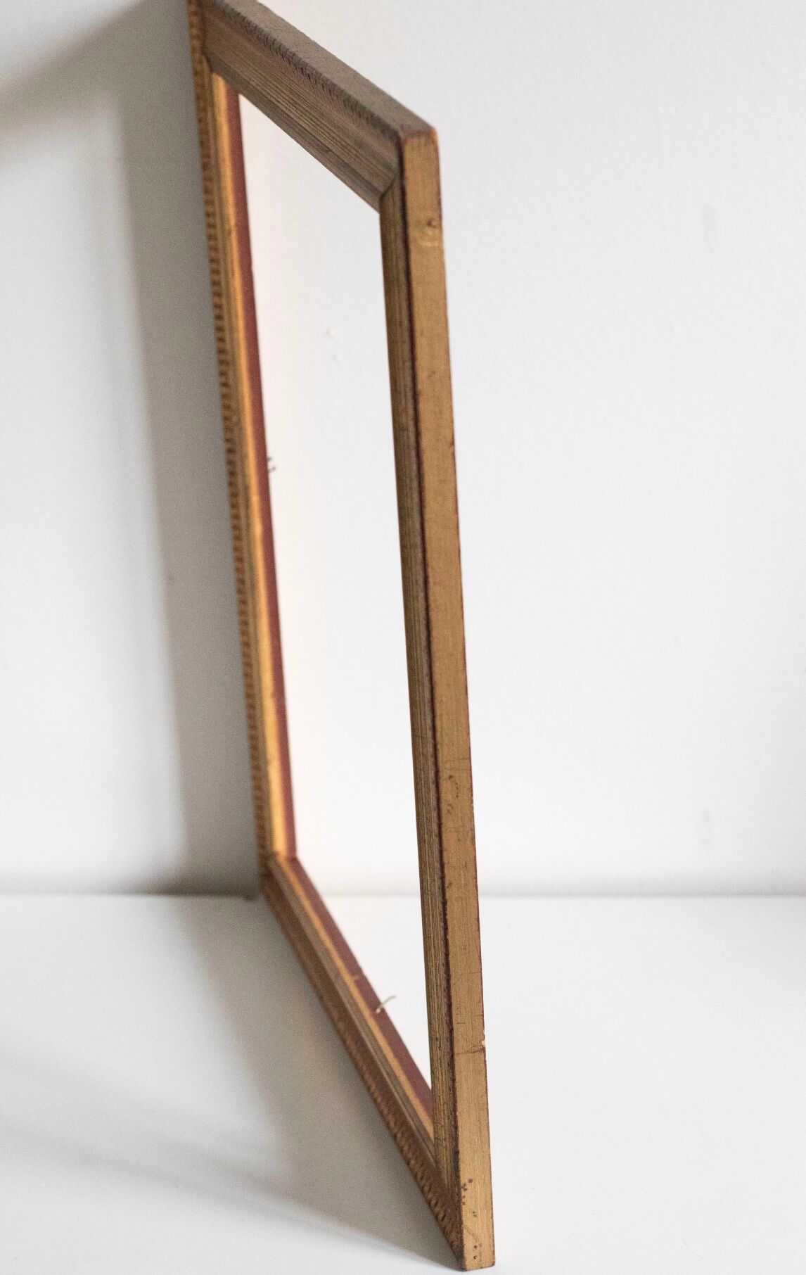 Old gilded wooden frame