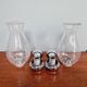 Pair of blown glass and chrome-plated metal wall lights, 1970s