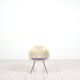 4 chaises longues Eames DAX en fibre de verre avec revêtement violet par Herman Mille