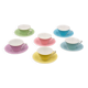 6 Midcentury Pastel Porcelain Coffee Cups „Daisy”, Lilien Porzellan, Austri