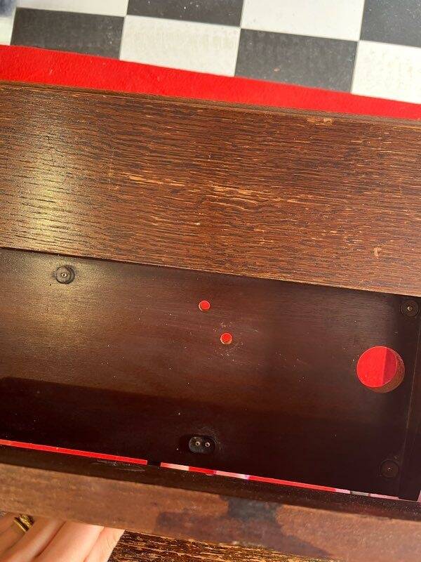 Ancienne table de machine à coudre / bureau vintage