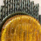 Brutalist Copper Wall Scones Light with Glass by Marcello Fantoni, Italy, 1960s