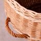 Panier à linge vintage en osier, 1970, Tchécoslovaquie