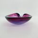 Set of 3 Murano Sommerso pink glass bowls, 1970s