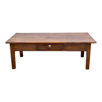 Teak coffee table with drawer