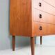 Mid-century modern Danish chest of seven drawers, tallboy in teak, 1960s