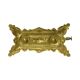 French Classic Brass Table Mirror Gold Baroque Style 34cm