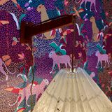 Modular appliqué in Scandinavian design from the 1950s.