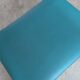 Vintage Mart Stam Style Armchair: Turquoise Leather, Black Chrome Cantileve