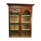 small English mahogany showcase