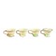 4 tasses en céramique artisanale - Ref 1361