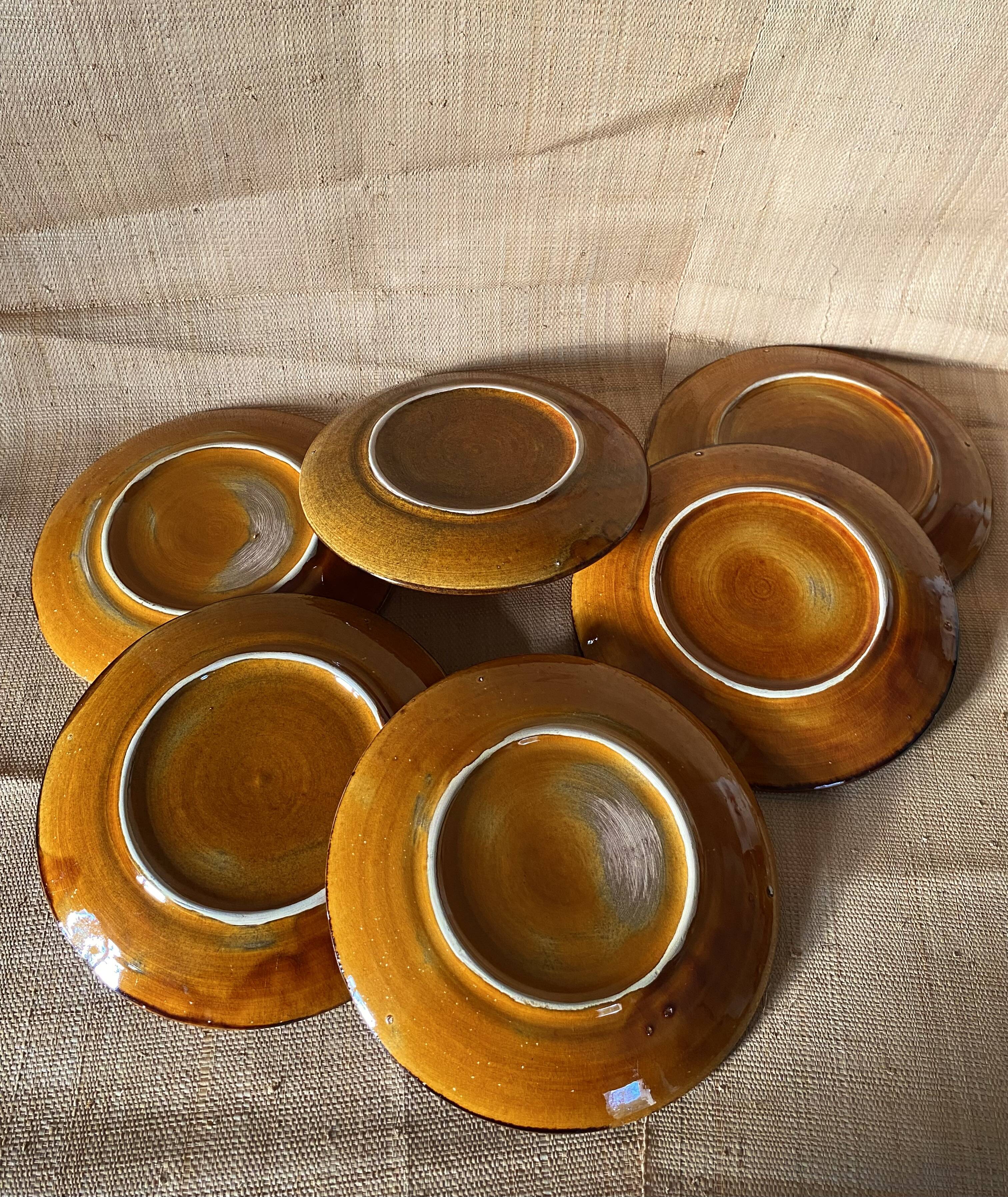 6 assiettes céramique Provençale