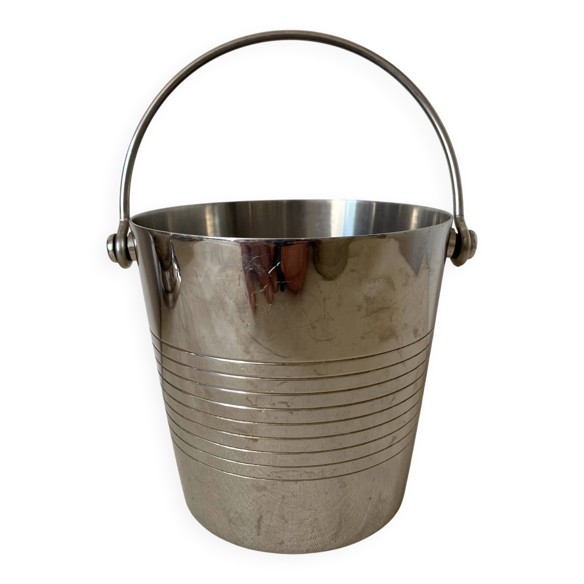 Stainless steel ice bucket
