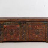 Malle ancienne à motifs floraux (c.1920)