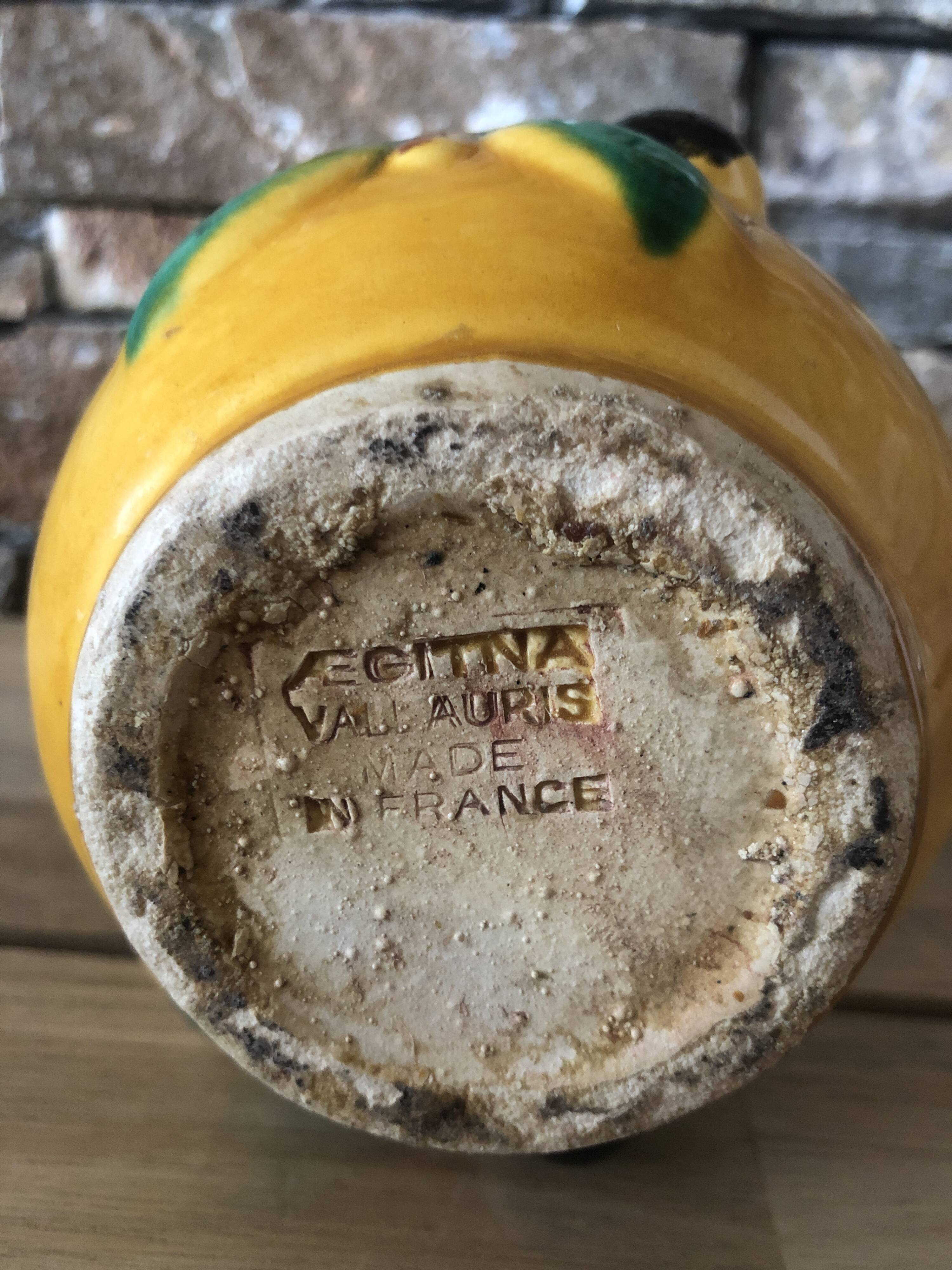 Olive pot with spoon Vallauris