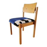 Scandinavian chair in upcycled solid wood post