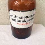 Apothecary bottle, collection pharmacy, amber thick glass