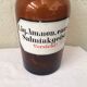 Apothecary bottle, collection pharmacy, amber thick glass