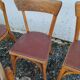 Set of  8 chairs bistro bar kitchen wood