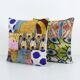 Set of 2 vintage ikat cushion covers 48x51 cm