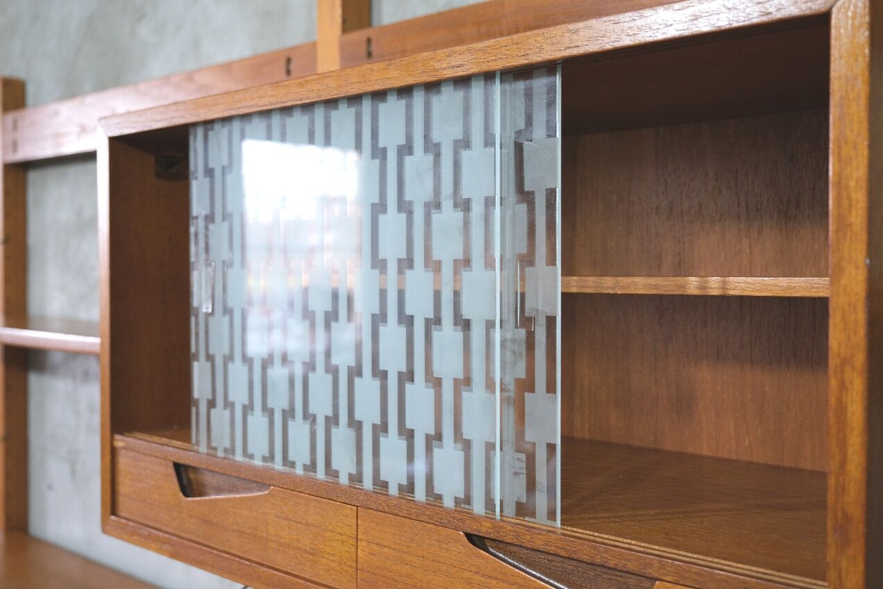 Mid-Century Modular Free Standing  Teak Wall Unit by Kjell Riise for Brodrene Jatogs, Norway, 1960s