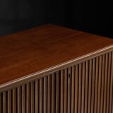 Modernist slatted credenza, Italy, 1960s
