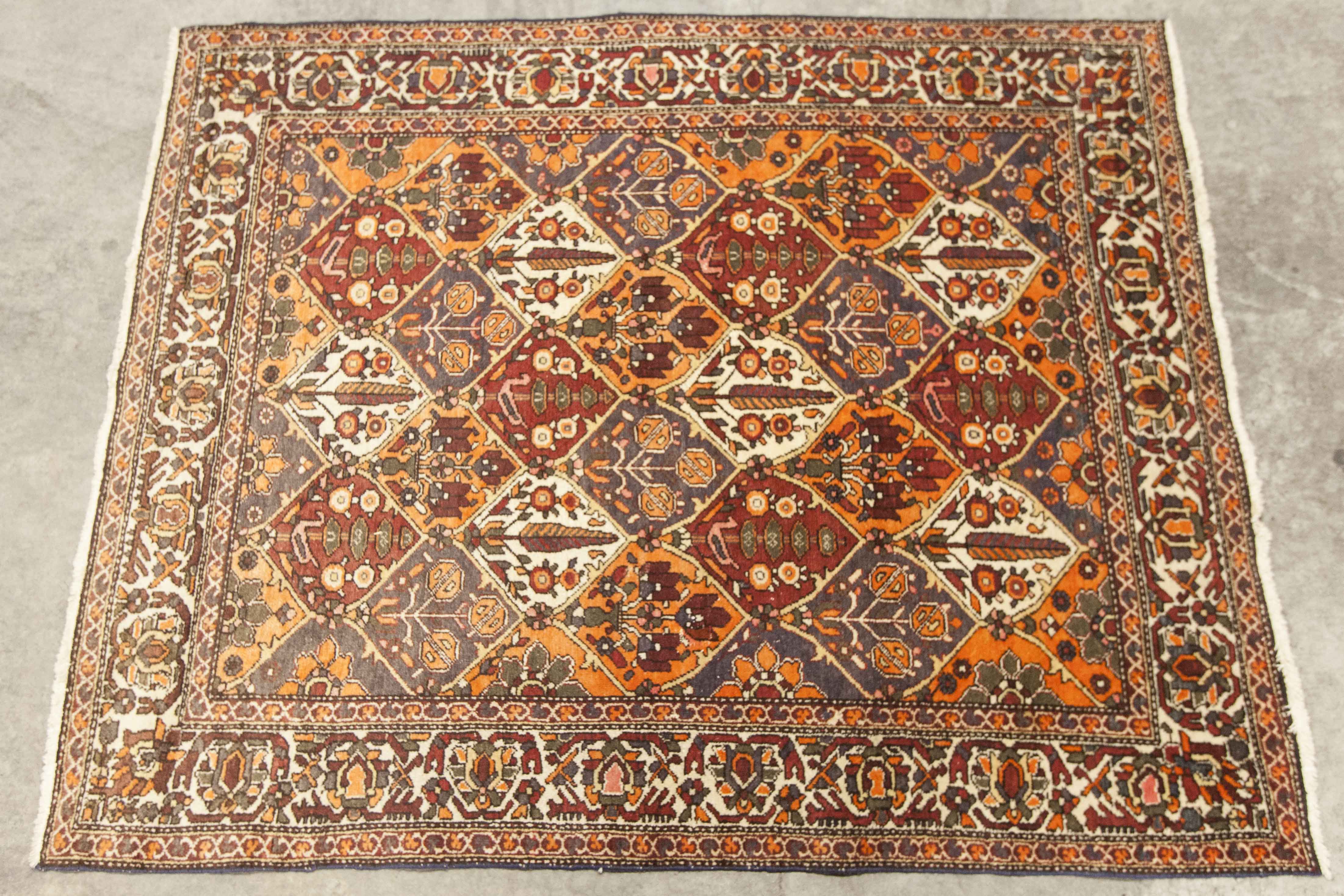 Tapis d'iran en laine 1960 - 171x212cm