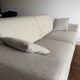 Canapé gris en tissu (214 cm)