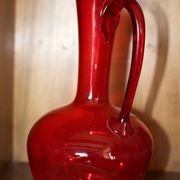 Paire de pichets verre soufflé vintage