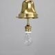 Pair of 1930s Peter Behrens Luzette pendants in opaline glass and brass