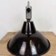 Industrial Black Enamel Pendant Lamp from Elektrosvit, 1960s