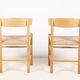 2x Børge Mogensen J39 People's Chair in Beech, 1970s Denmark