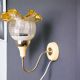 Pair of 1980s glass tulip wall lamps from USSR