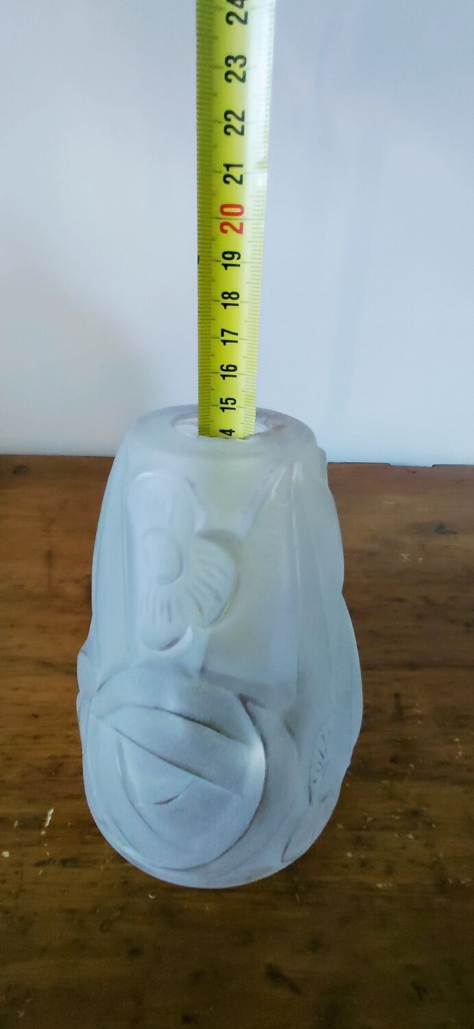 Set for Art Deco chandelier (1 cup, 3 globes)