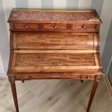 Old mahogany cylinder desk table dimension: height -112cm- width -90cm- depth -55cm