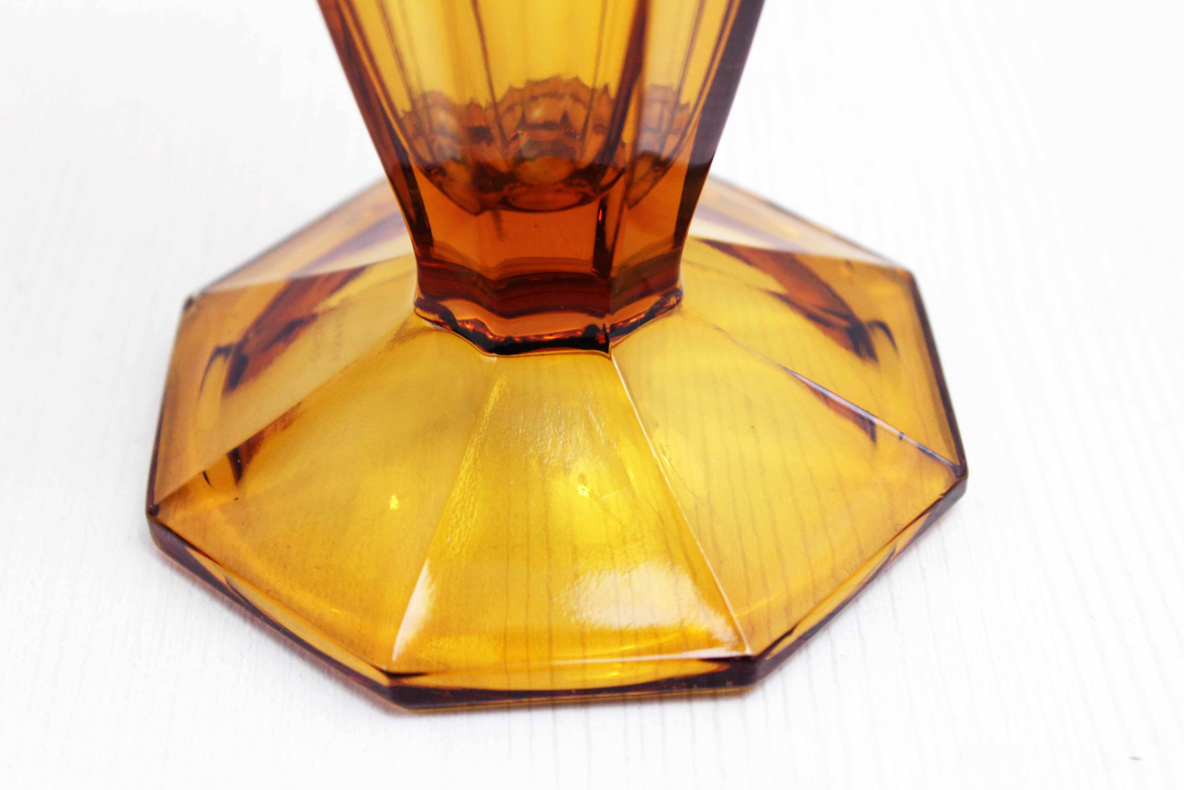 Art Deco glass vase 1930