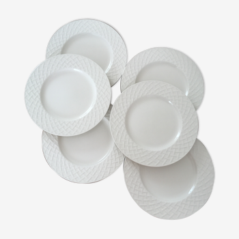 Vintage white plates