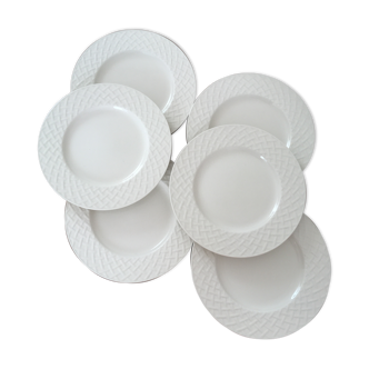 Vintage white plates