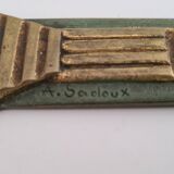 Coupe papier "A. Sadoux" en bronze