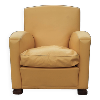 Poltrona Frau yellow armchair "Tabarin"