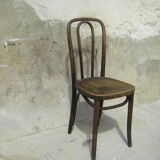 Chaise bistrot en bois courbé