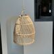 Suspension en rotin en forme de cloche d25 h28