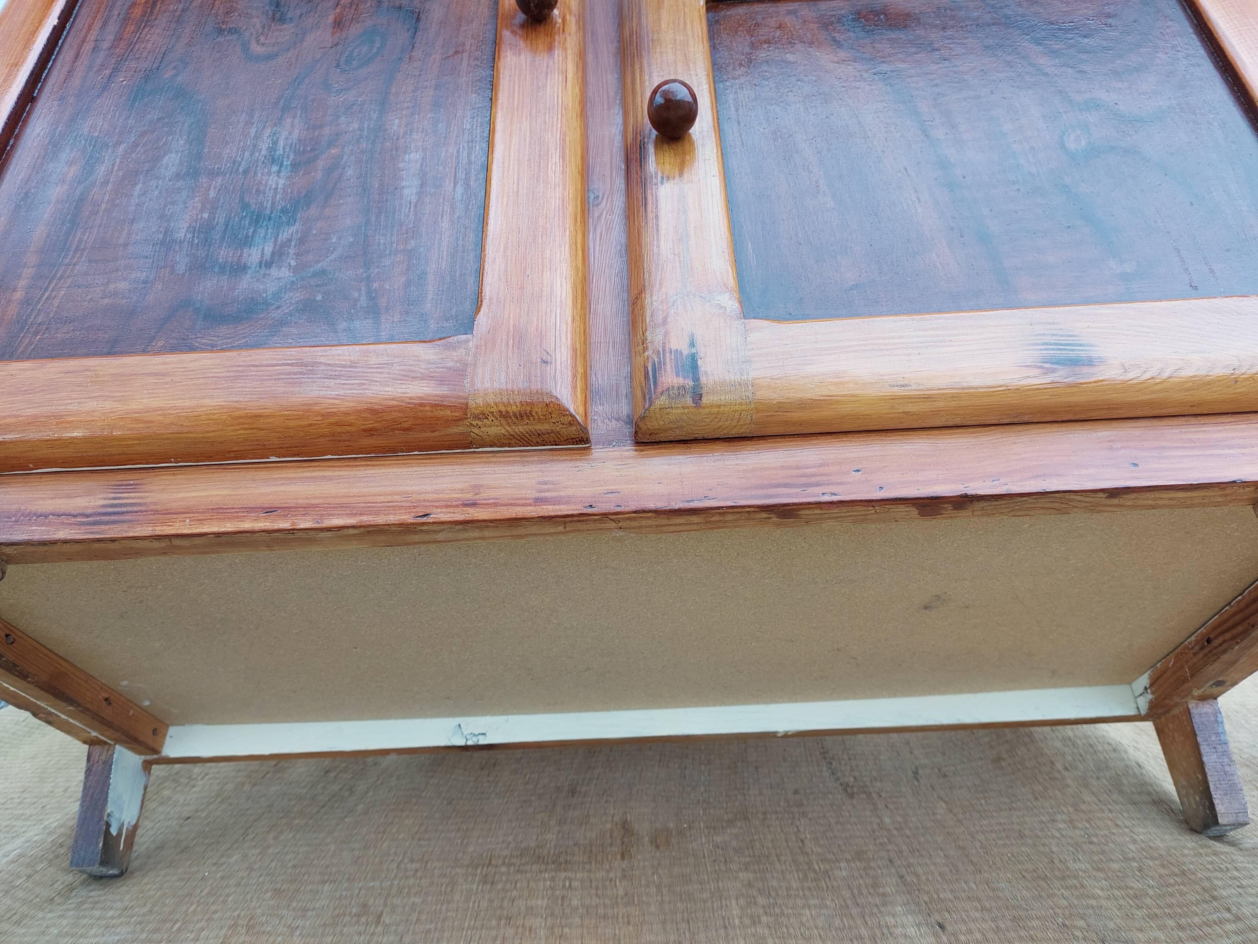Mado all-wood sideboard, asymmetrical doors