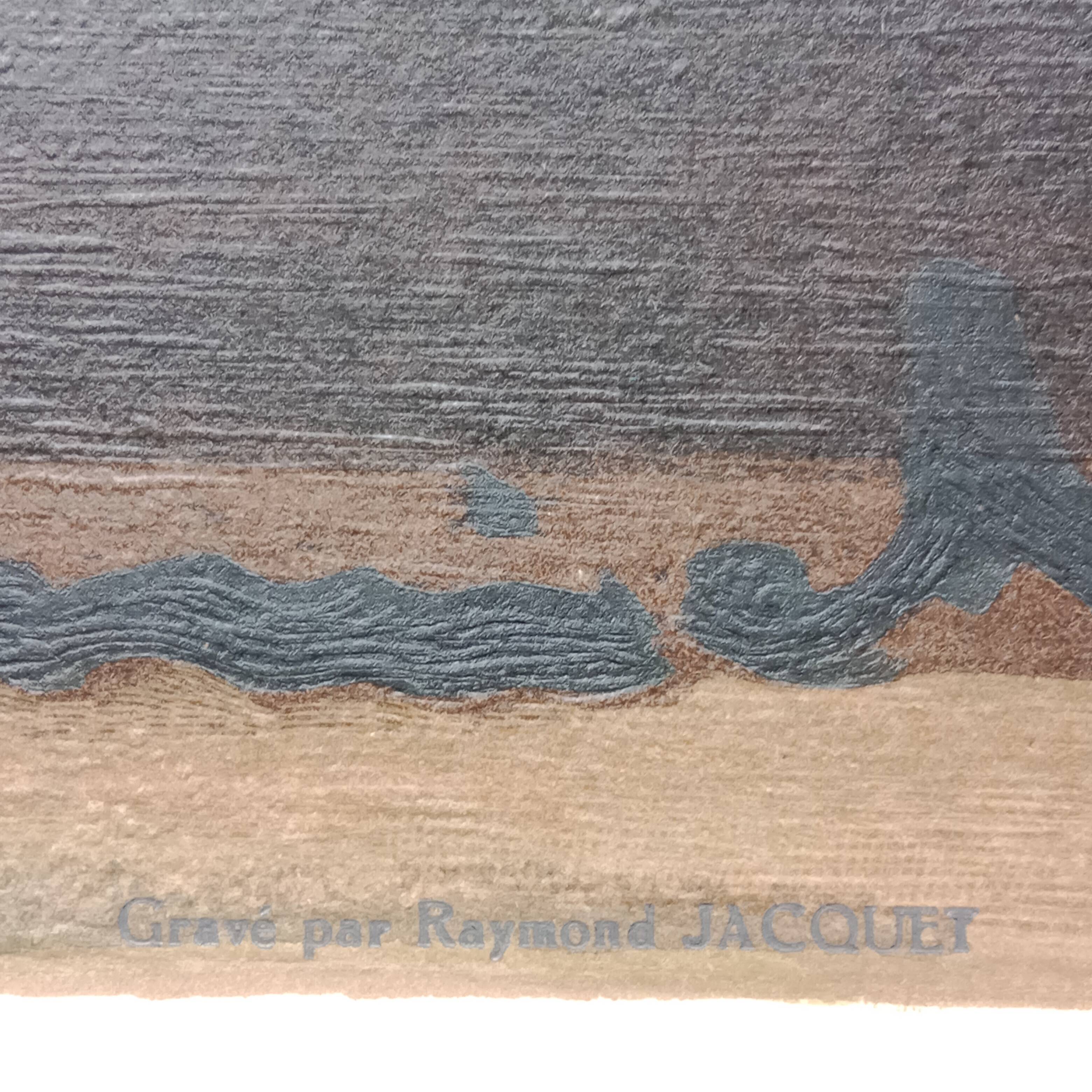 "The Pompom Roses", heliogravure by Raymond Jacquet after Maurice de Vlaminck (1876-1958)