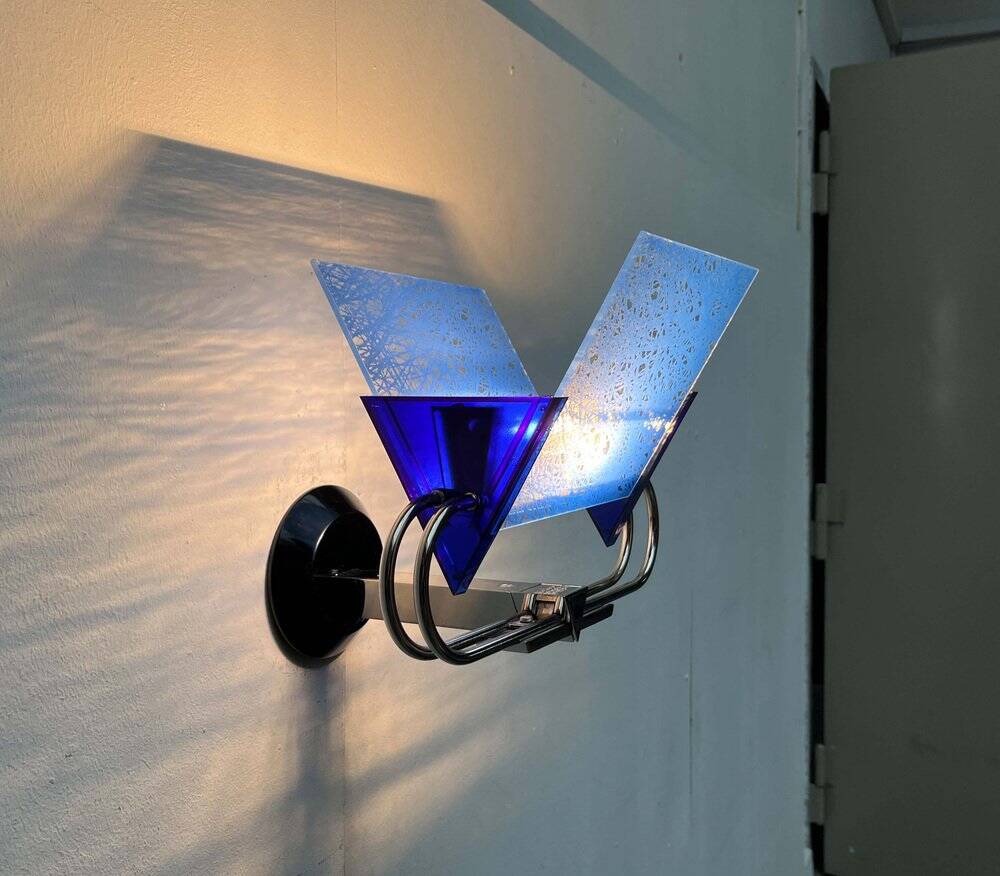 Postmodern Italian model applied Murana by Perry A. King and S. Miranda for Arteluce, 1980s.