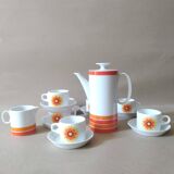 Set Cafetière + pot à lait Porcelaine THOMAS Vintage . Médaillon Luciana . Années 70