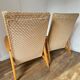 Pair of Manucere armchairs with vintage compass legs